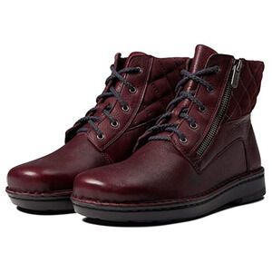 Naot Womens Castera Boots EU 38 US 7 Violet Burgundy Leather Quilted EUC